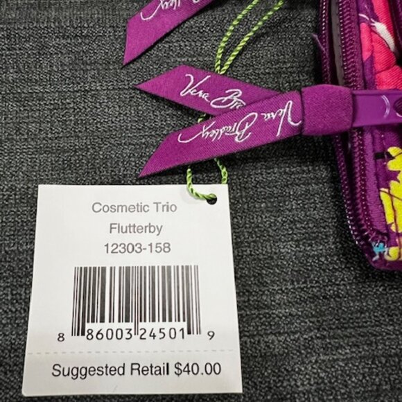 Vera Bradley Trio Cosmetic Bag Set NWT - Picture 6 of 6